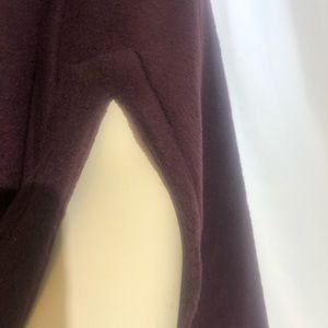 Dark Grona colors in this hand made cape with slits for hands good kind offabric